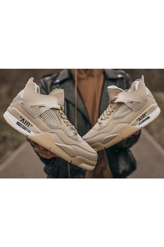 Кроссовки Air Jordan 4 x Off-White "Sail"