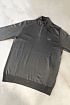 Серый джемпер Hugo Boss Zip Neck logo-embroidered