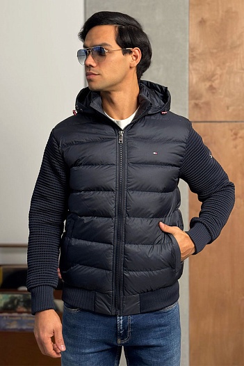 Куртка с вязаными рукавами Tommy Hilfiger   