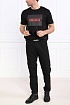 Чёрная футболка Hugo Boss logo-print