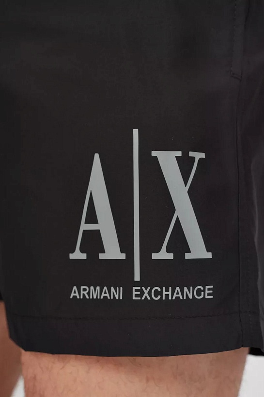 Мужские чёрные шорты Armani Exchange