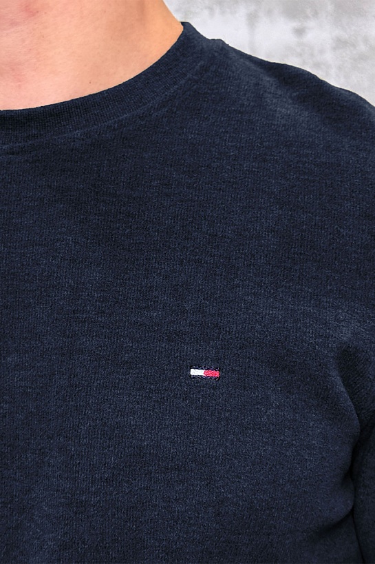 Мужской свитшот тёмно-синего цвета Tommy Hilfiger