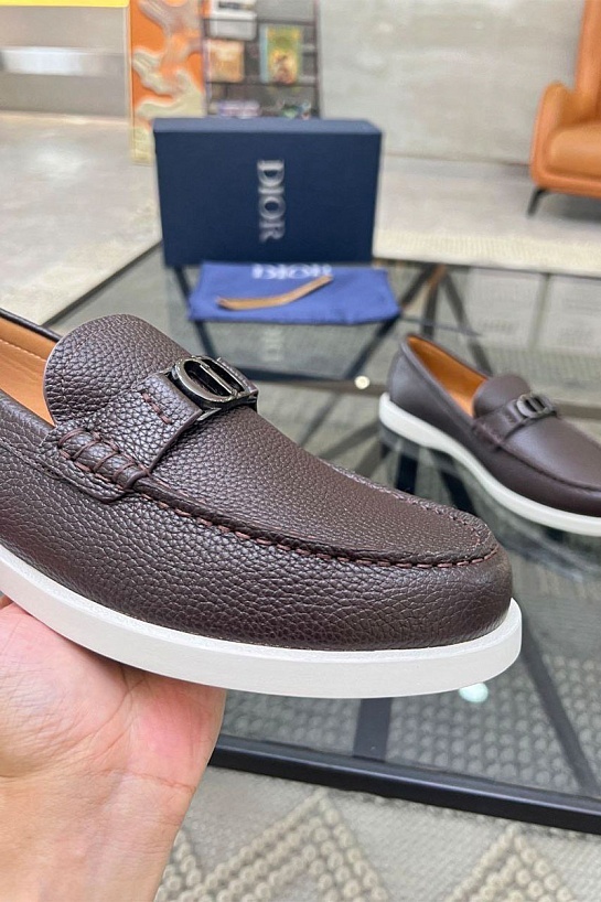 Мужские кожаные лоферы Dior