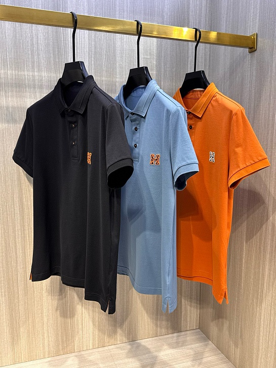 Мужское поло Hermes Premium - Orange