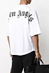 Белая оверсайз футболка Palm Angels logo-print