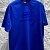 Синяя оверсайз футболка Balenciaga BB logo