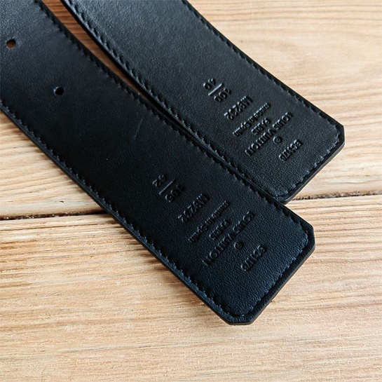 Кожаный ремень Louis Vuitton Monogram Eclipse (ширина 4 см)