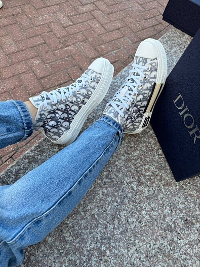 Женские текстильные кроссовки Dior Walk'n'Dior   