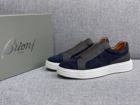 Мужские комбинированные слипоны Brioni