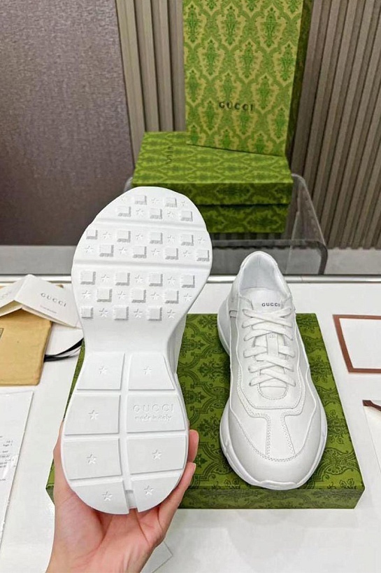 Кожаные кроссовки Gucci Rhyton - White