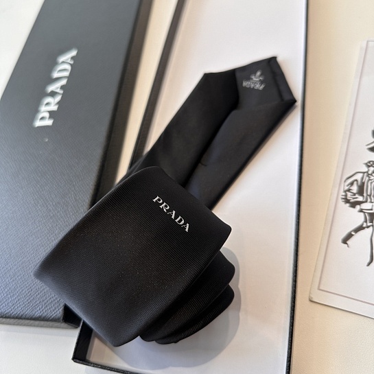 Галстук Prada premium 150x7 см - Black