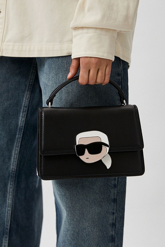 Женская сумка Karl Lagerfeld ikonik 22x15 см - Black