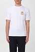Футболка белого цвета Moschino Teddy Bear logo-patch