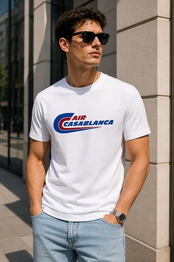 Белая футболка Casablanca Air   