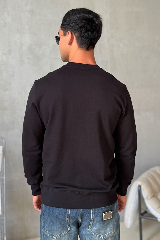 Чёрный мужской свитшот Kenzo Tiger Head embroidered