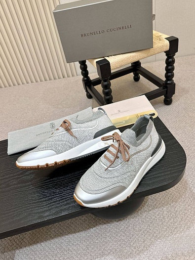 Мужские кроссовки Brunello Cucinelli knitted   