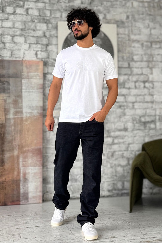 Мужские тёмно-синие джинсы Tom Ford regular fit
