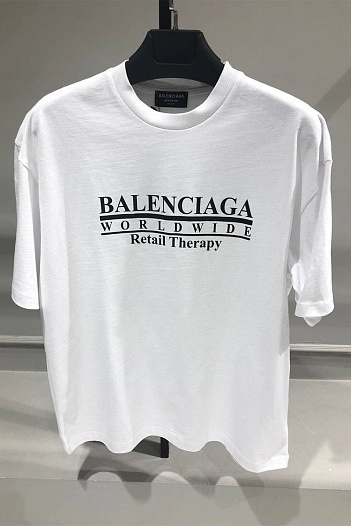 Белая оверсайз футболка Balenciaga   