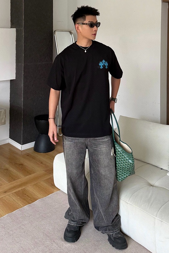 Оверсайз футболка Chrome Hearts Premium