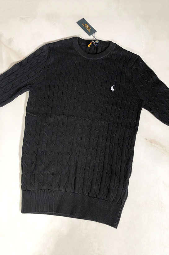 Чёрный джемпер Polo Ralph Lauren logo-embroidered