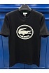 Чёрная футболка Lacoste logo-print
