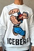 Свитшот белого цвета Iceberg Popeye