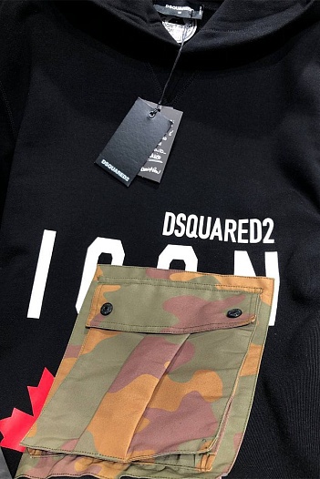Мужской чёрный костюм Dsquared2 ICON cargo-pocket   