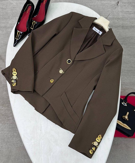 Женский пиджак Schiaparelli premium - Brown