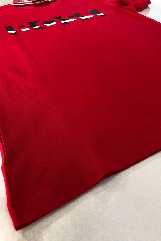 Мужская красная футболка Hugo Boss