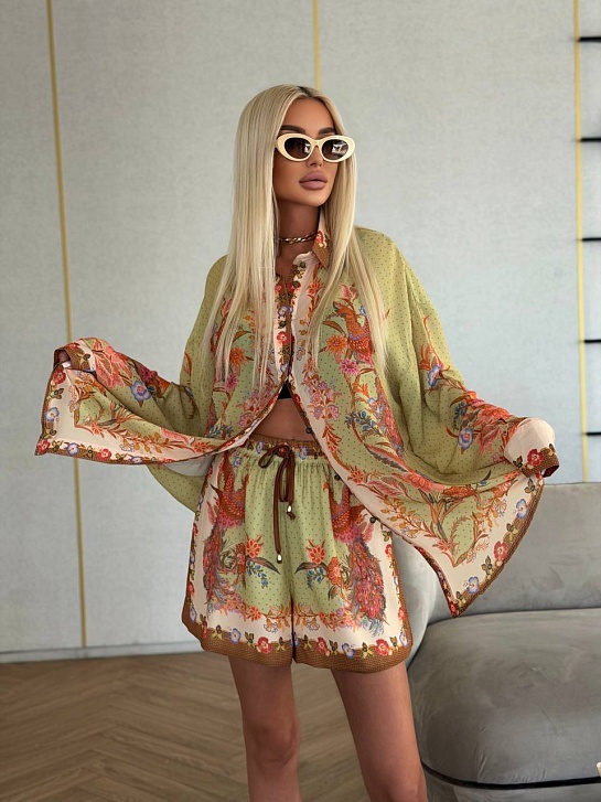 Женский льняной костюм Zimmermann premium