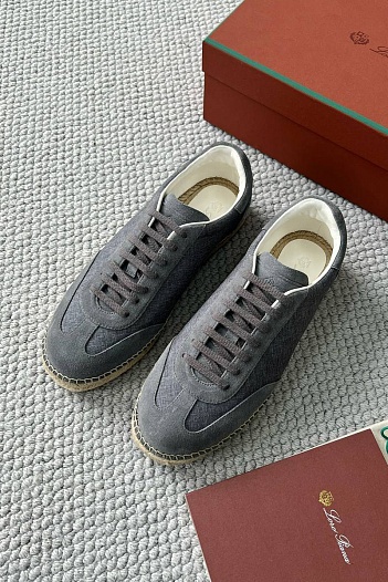 Мужские кроссовки Loro Piana Sea Tennis Walk - Grey   
