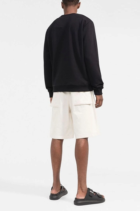 Чёрный свитшот Kenzo Tiger logo-embroidered drawstring