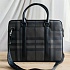 Мужская кожаная сумка Burberry 38.5x29 см -  Brown
