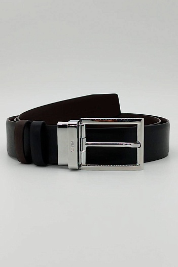 Кожаный ремень Prada ширина 3.5 см, длина 120 см)   