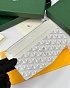 Кожаный кошелек Goyard Insert Louise Premium 21x11см - White