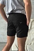 Чёрные шорты Prada logo-embroidered
