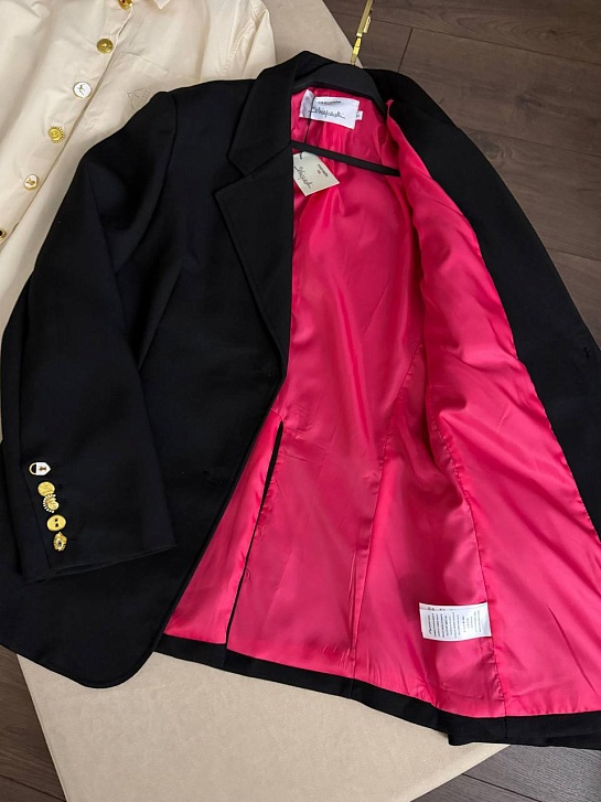 Чёрный женский пиджак Schiaparelli premium
