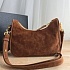 Замшевая сумка Prada re Edition 23x12 см - Brown