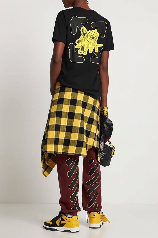 Чёрная оверсайз футболка Off-White Lvr Exclusive Arrow