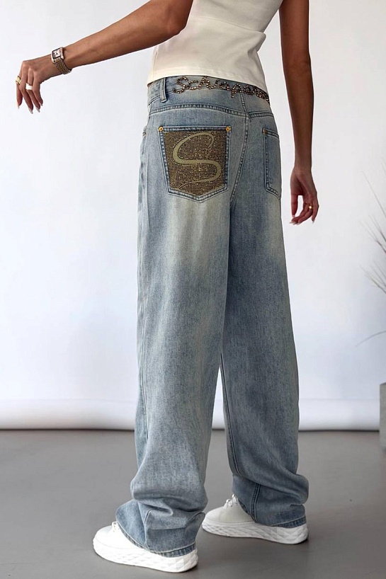 Женские синие джинсы Schiaparelli premium