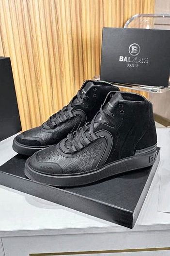 Кроссовки Balmain B-Skate High-Top - Black   