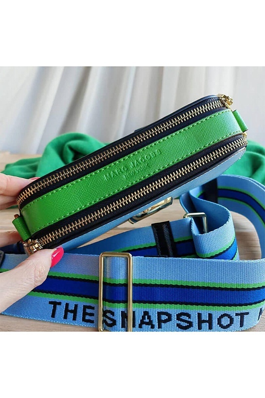 Кожаная сумка Marc Jacobs Snapshot 19x11 см - Blue