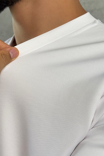 Белая оверсайз футболка Dolce&Gabbana logo-plaque   