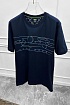 Футболка тёмно-синего цвета Hugo Boss logo-applique