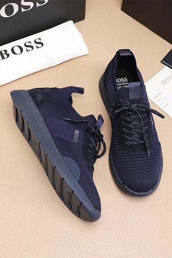 Текстильные кроссовки Hugo Boss Titanium - Navy   