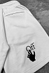Мужские белые шорты Off-White "Boy bitten by a lizard"