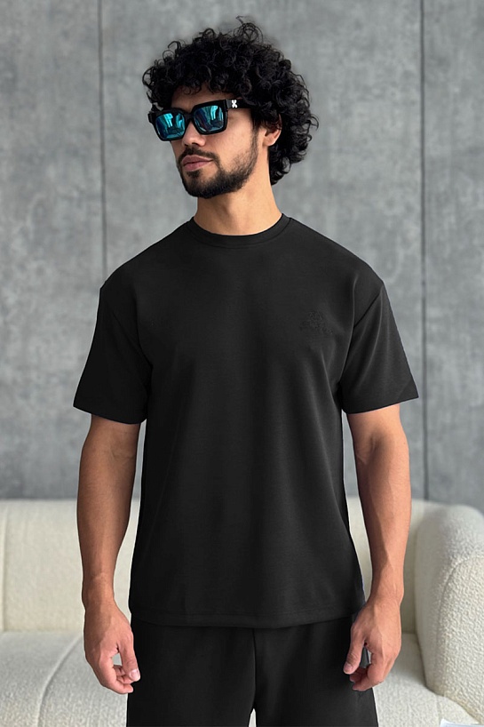 Мужской чёрный костюм Loro Piana