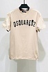 Бежевая оверсайз футболка Dsquared2