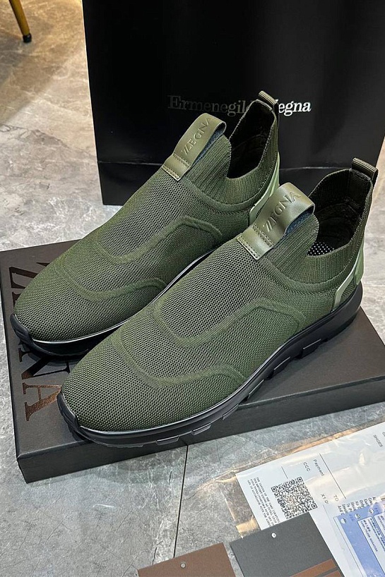 Мужские текстильные кроссовки Ermenegildo Zegna