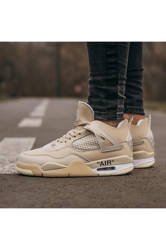 Кроссовки Air Jordan 4 x Off-White "Sail"
